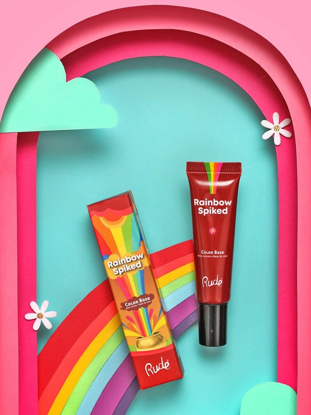 RUDE Rainbow Spiked Color Base - Red